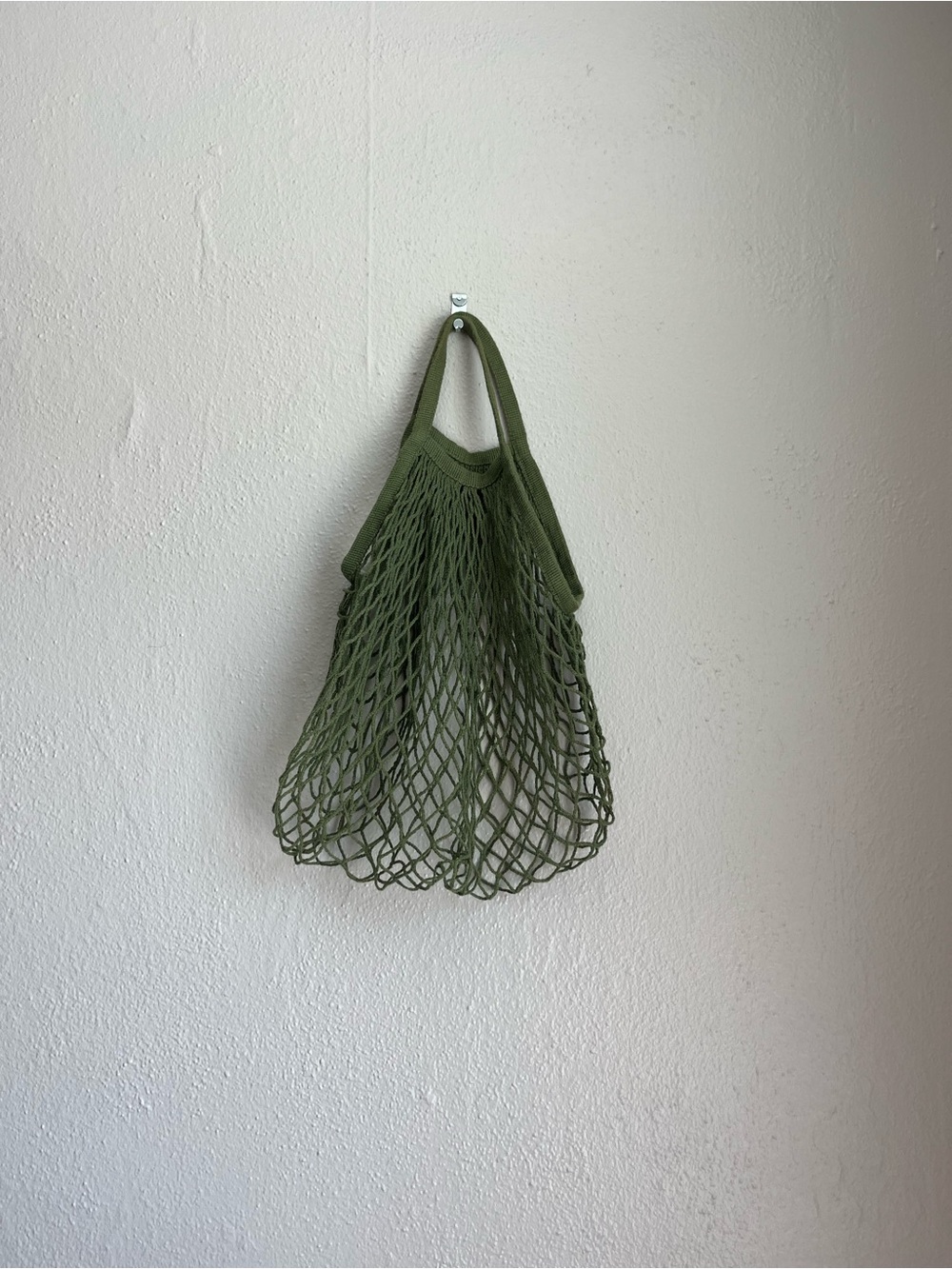 Olive Green Netted Market Bag